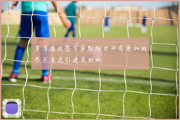 罗马接近签下萨默维尔并有意加纳乔不考虑引进莫利纳